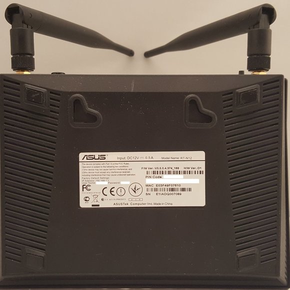 ASUS Wireless N300 3-in-1 Router/AP/Range Extender | RT-N12 | H/W Ver D1 - Picture 5 of 15